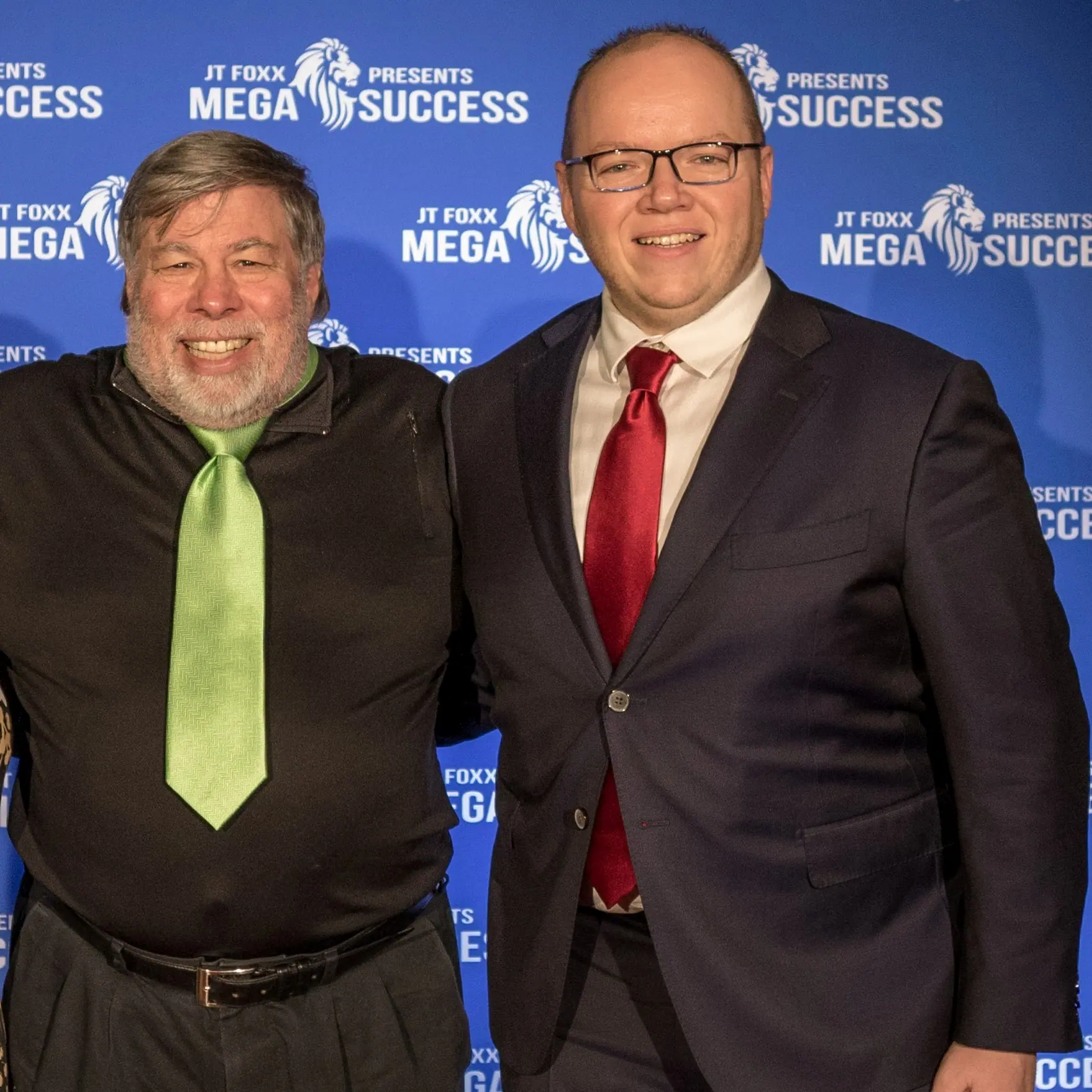 Matthieu Kaczmarek avec Steve Wozniak, cofondateur d'Apple